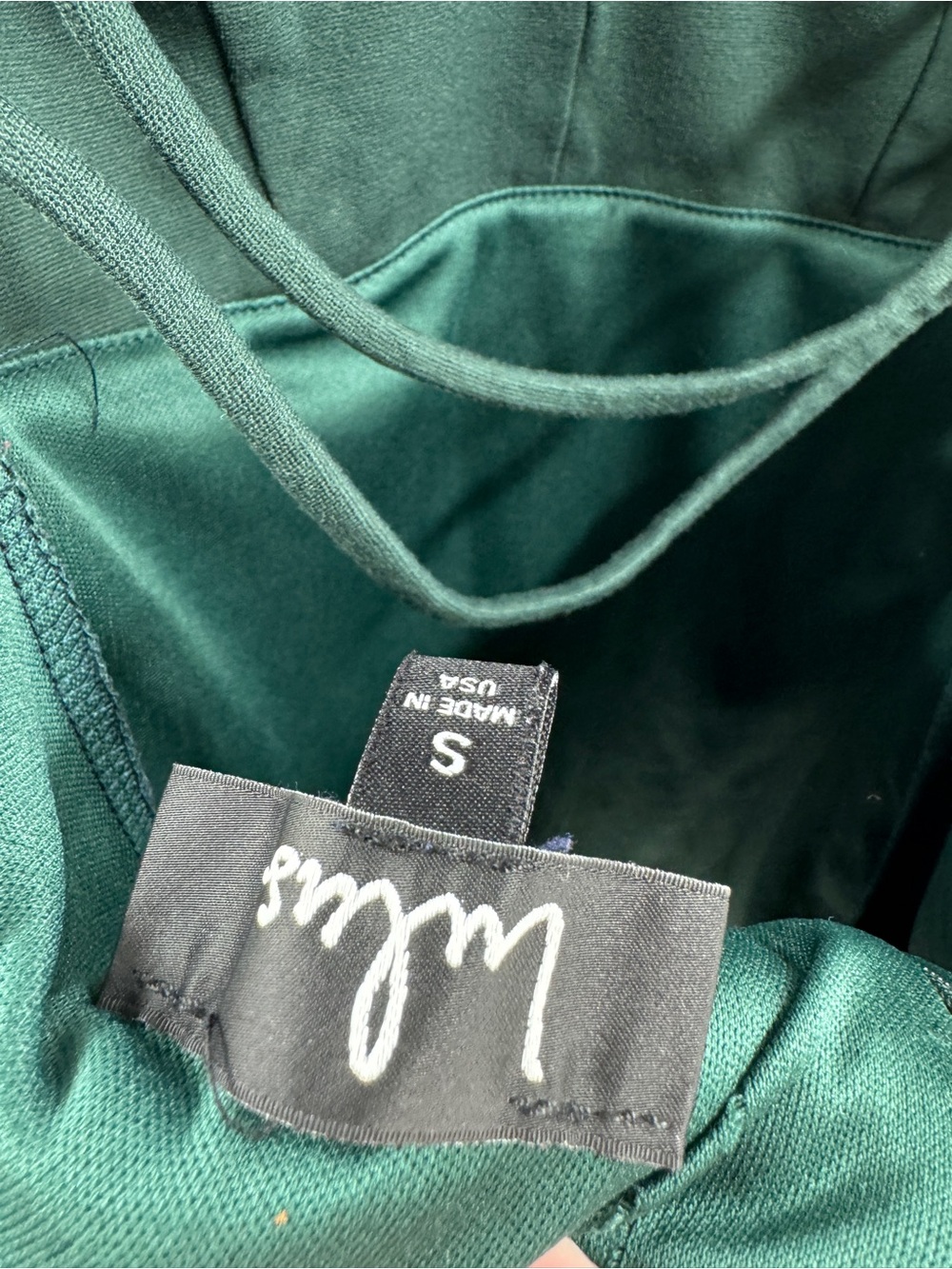 Lulus Forest Green Low Back Criss Cross Formal Dress Women's Small - Picture 4 of 8